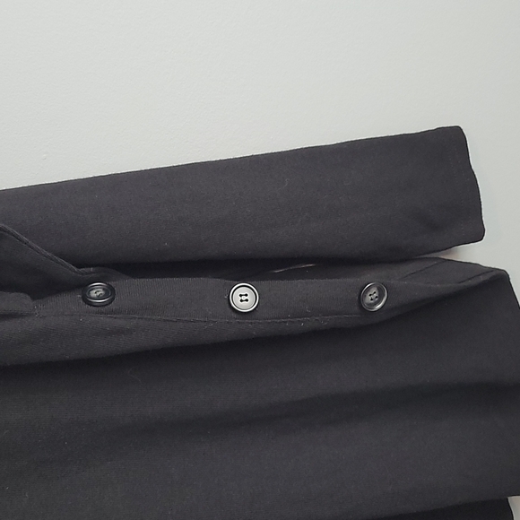 Soft Surroundings Black Tunic Side Buttons Size Medium - Picture 5 of 8